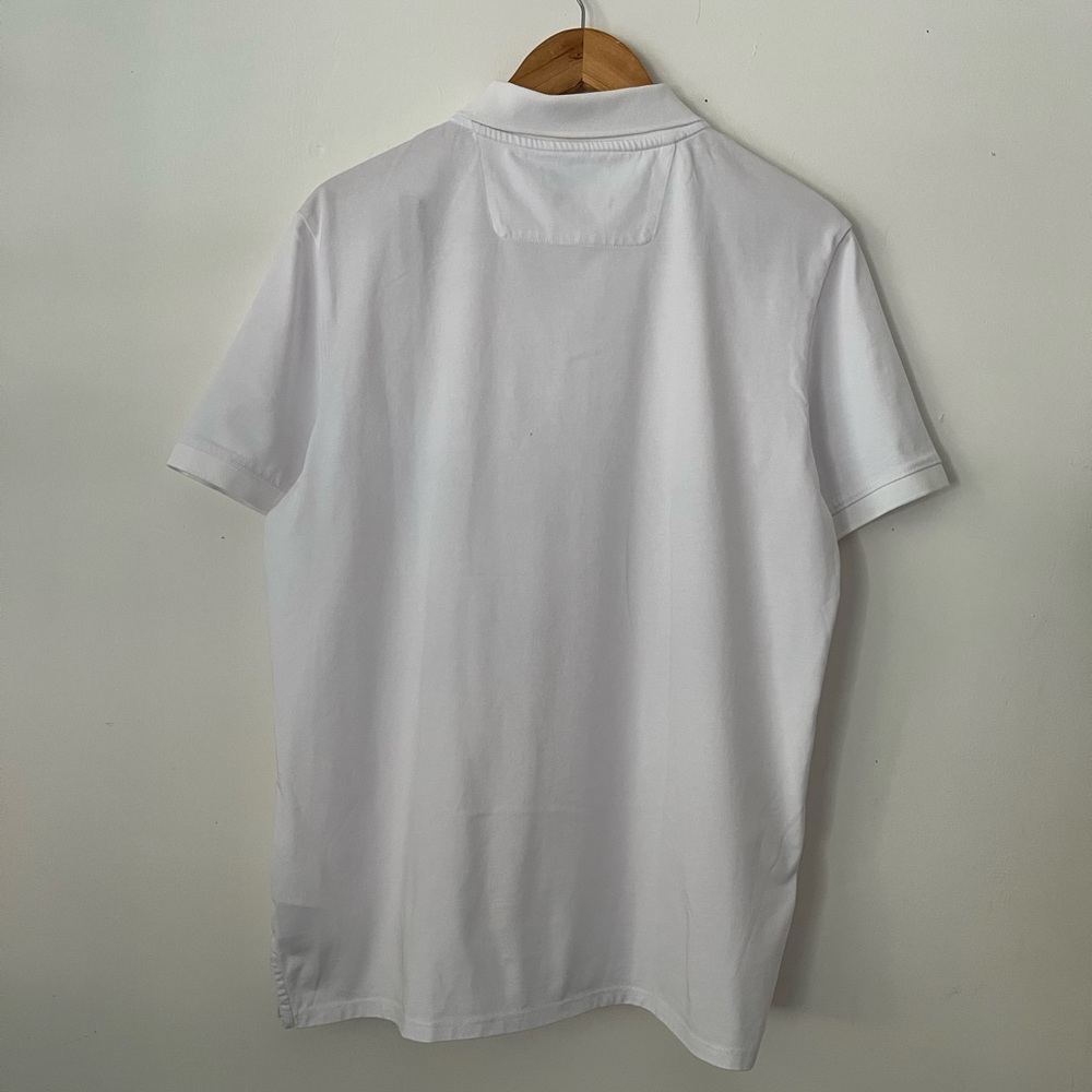 Calvin Klein Classic Smooth Cotton White Polo Shirt - Picture 5 of 7